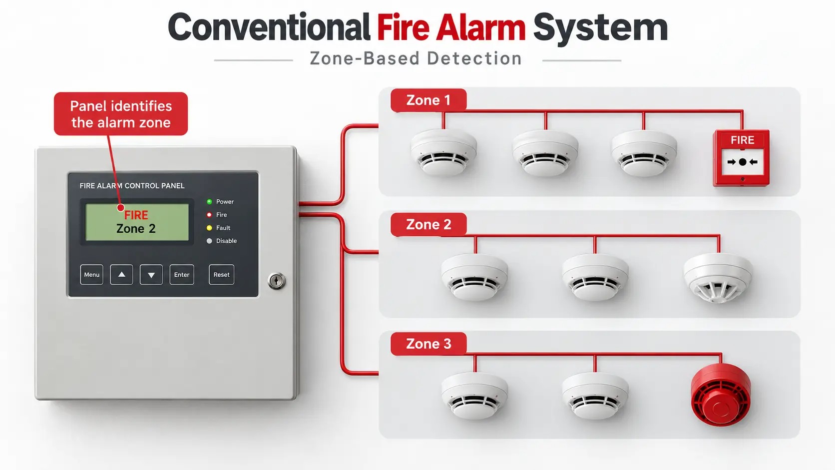 Conventional fire alarm system
