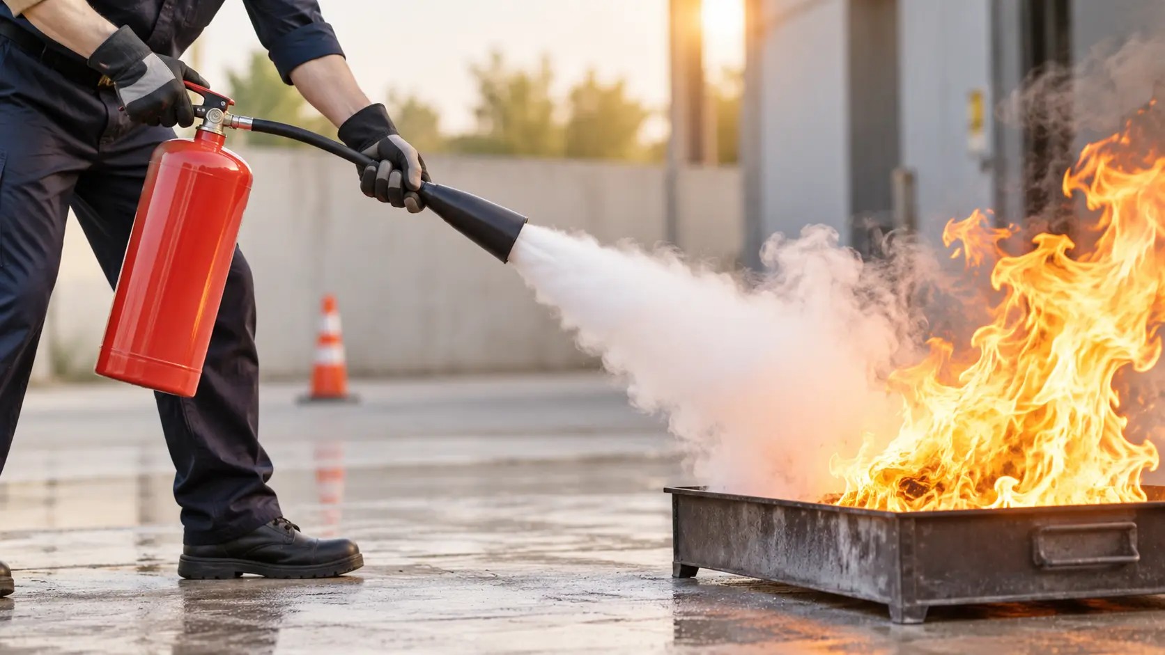 fire controller using extinguisher