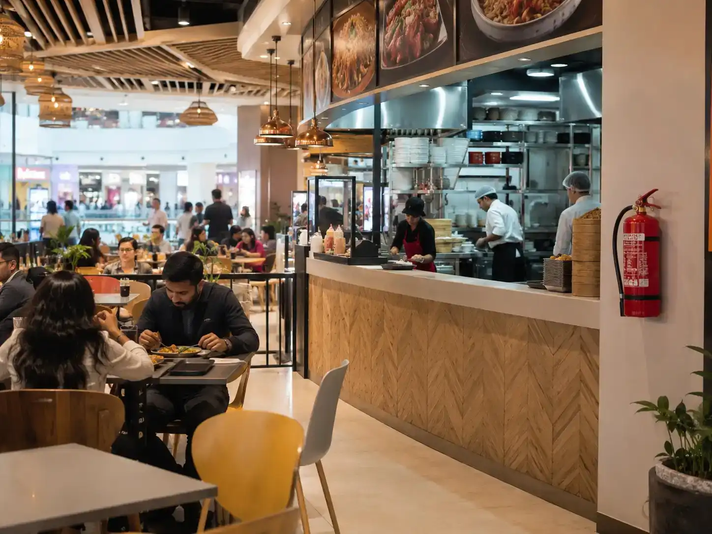 shopping mall food court